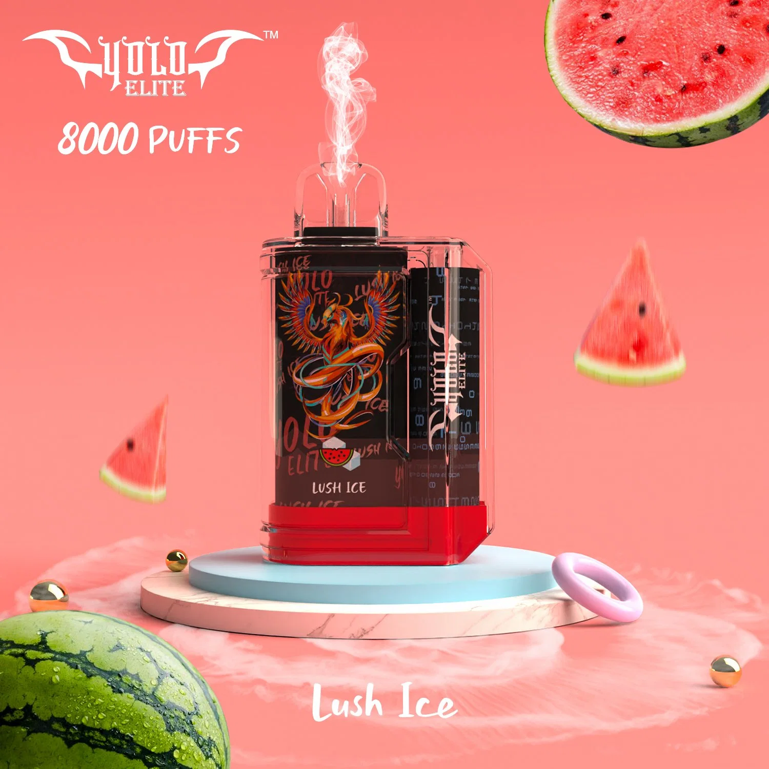 2023 Hot Selling Puff 8000 mit E-Liquid und Typ-C wiederaufladbar Fancy blinkende LED-Lichter Einweg ecig Randm Tornado 9000 Puffs