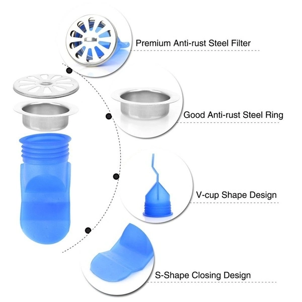 One Way Valve for Pipes Tubes in Toilet Bathroom