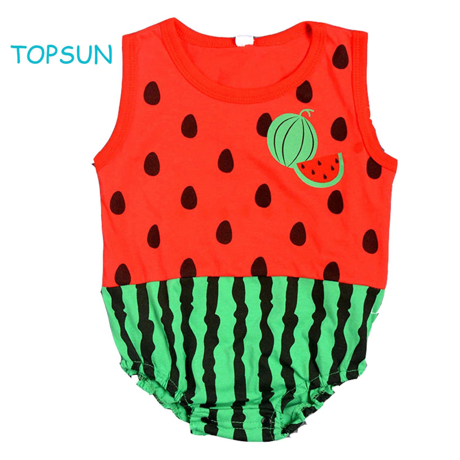 European and American Baby Kids Summer Sleeveless Triangle Garment Superman Cartoon Pure Cotton Indoor or Outdoor Product Clothing Goods