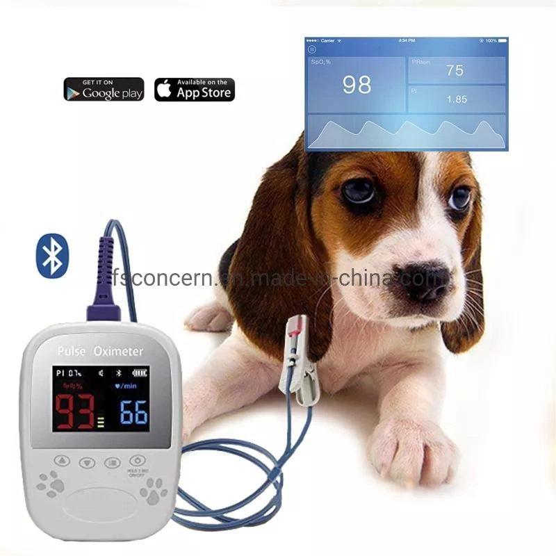 Instrumento veterinário Multi-parâmetro SpO2 sinais vitais Monitor oxímetro de pulso