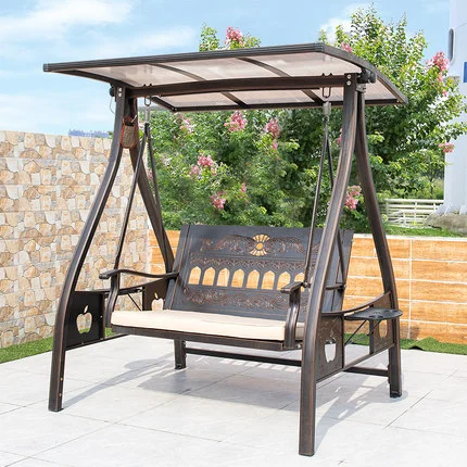 Outdoor Leisure Swing Courtyard Solar Iron Cast Aluminum Hanging Chair