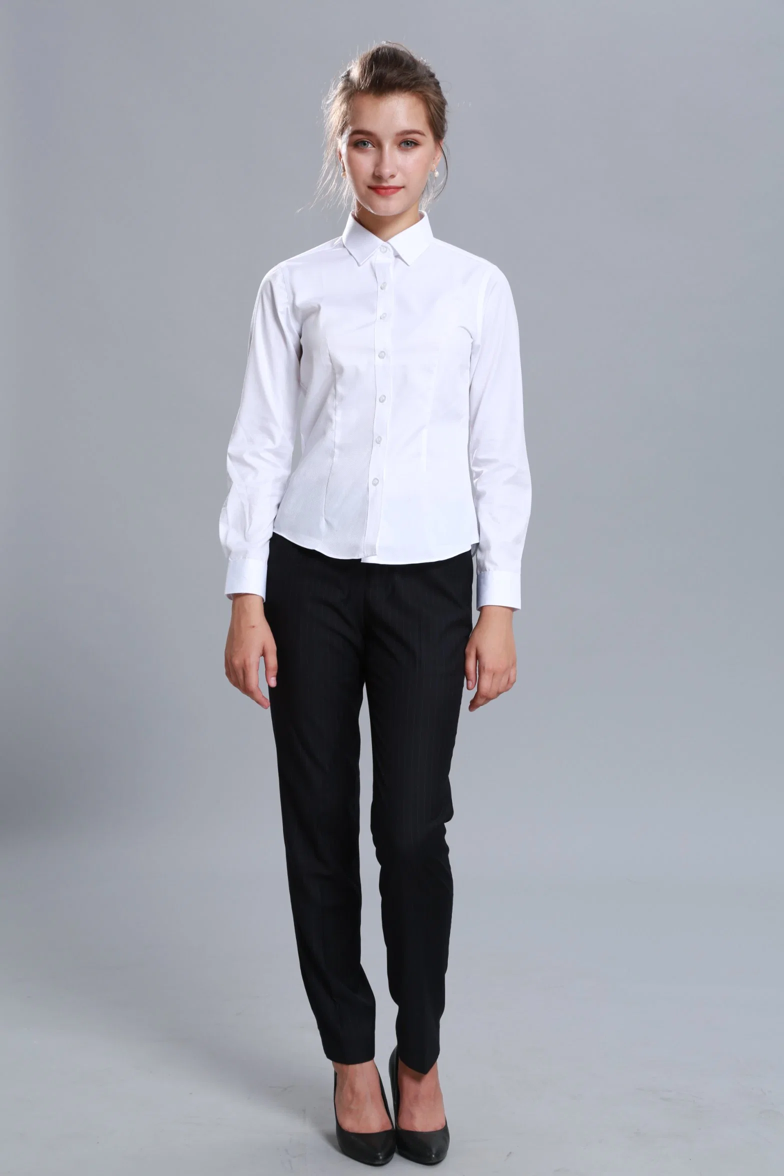OEM Shirts, Blouse Overalls, Professional Clothes, Long-Sleeved Shirts Wholesale/Supplier Customization
