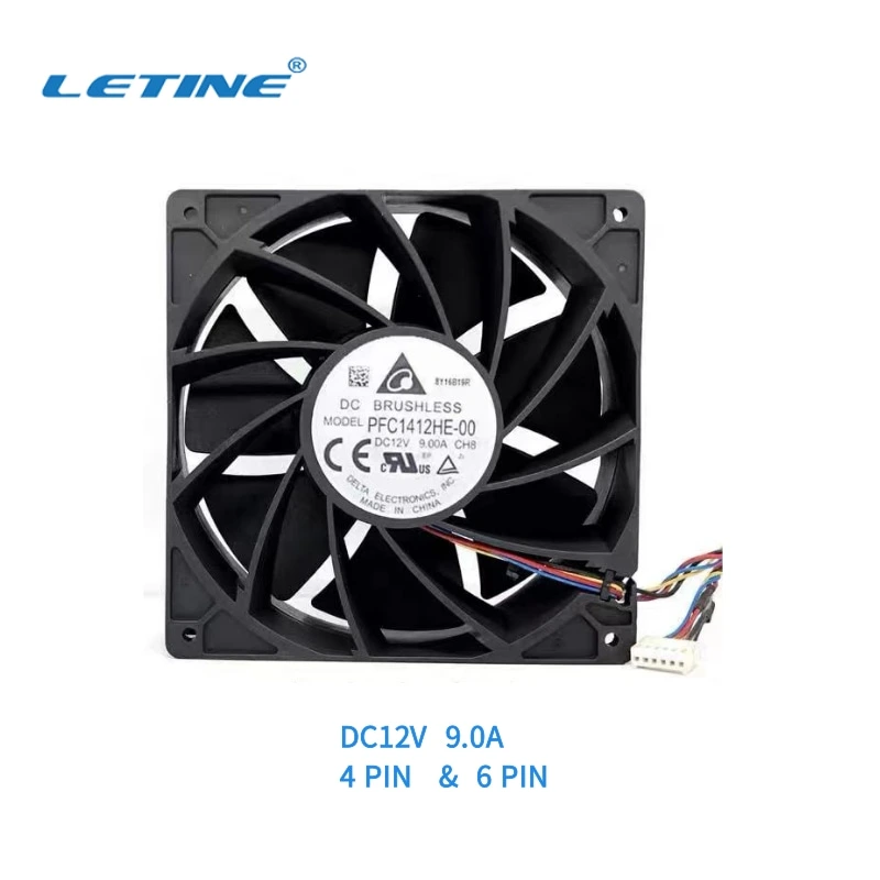 Fan for Whatsminer M20s M30s Cooling Fan 14*14cm Variable Speed Fan