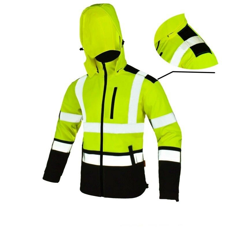 Breathable Hi Vis Construction Heat Reflective Winter Parka Security Workwear Safety Jacket