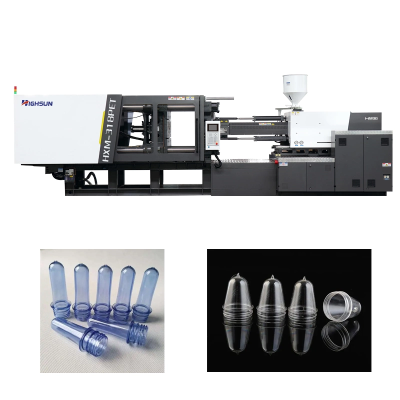 Máquina de modelação com injeção automática de plástico a baixo preço fabricada com garrafa Preforma