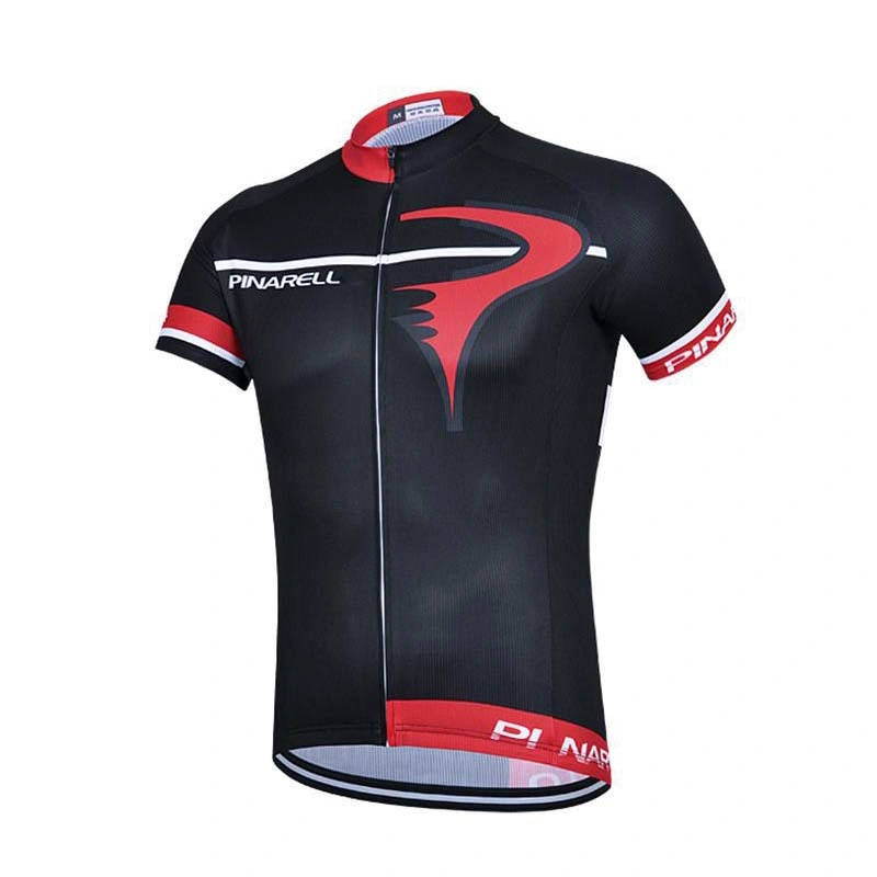 Camisa esportiva de ciclismo em tecido de lycra respirável e de secagem rápida de alta qualidade por atacado.