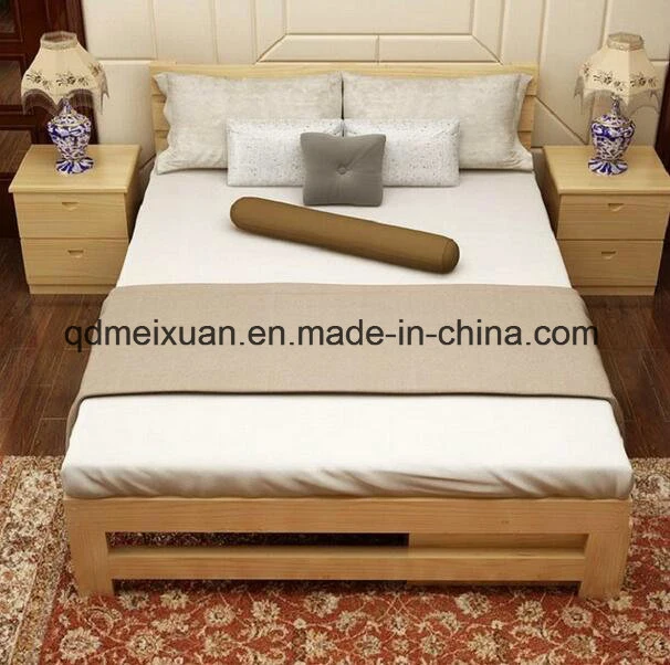 Solid Wooden Bed Modern Beds (M-X2837)