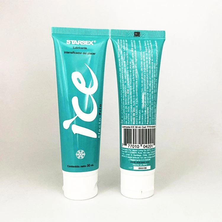 La sensación de hielo de agua Based Personal lubricante sexual con etiqueta privada para el sexo oral