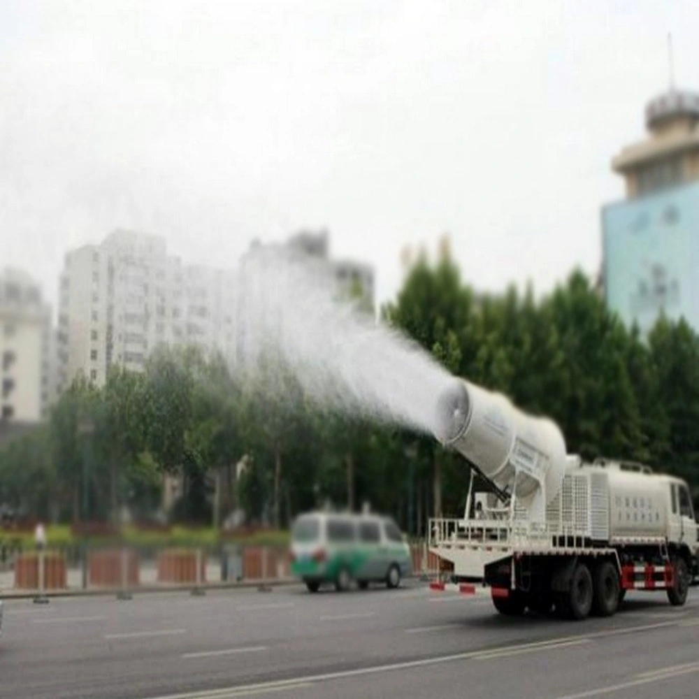 Protection de l'environnement écologisation urbaine Mobile Mist City Street Suppression Gun Pulvérisateur de chariot d'eau à poussière Canon antibrouillard monté sur fumigation Machine