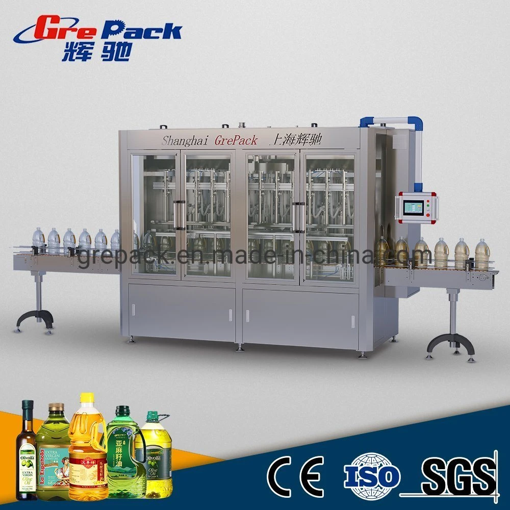 Fully Automatic Liquid Cooking Edible Vegetable Olive Oil Pet Bottle Filling Machine