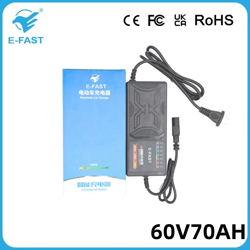 60V70Ah Lead-Acid ПУСК Стоп аккумулятор зарядное устройство для аккумуляторной батареи пульса E-велосипед Scooters