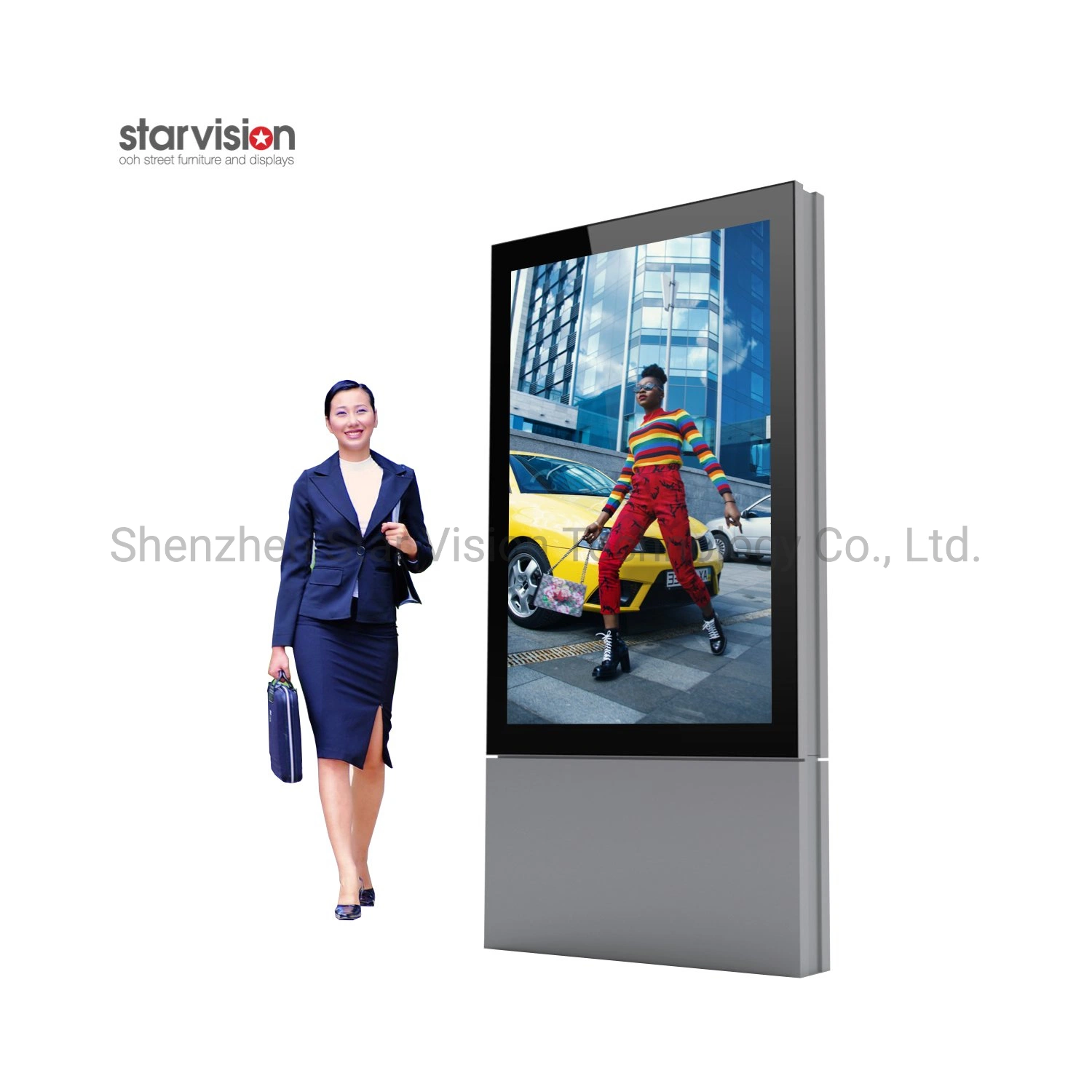 Floor Stand Online Network WiFi LCD Display 65 Inch LED Advertisement Product
