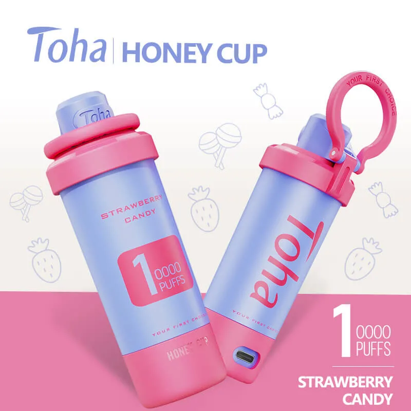 Toha Honey Cup 10000 Puff Zbood OEM ODM Malaysia 30mg Titan Disposable/Chargeable 12K Vpro Akso Igo Zigarette Disposable/Chargeable Vape