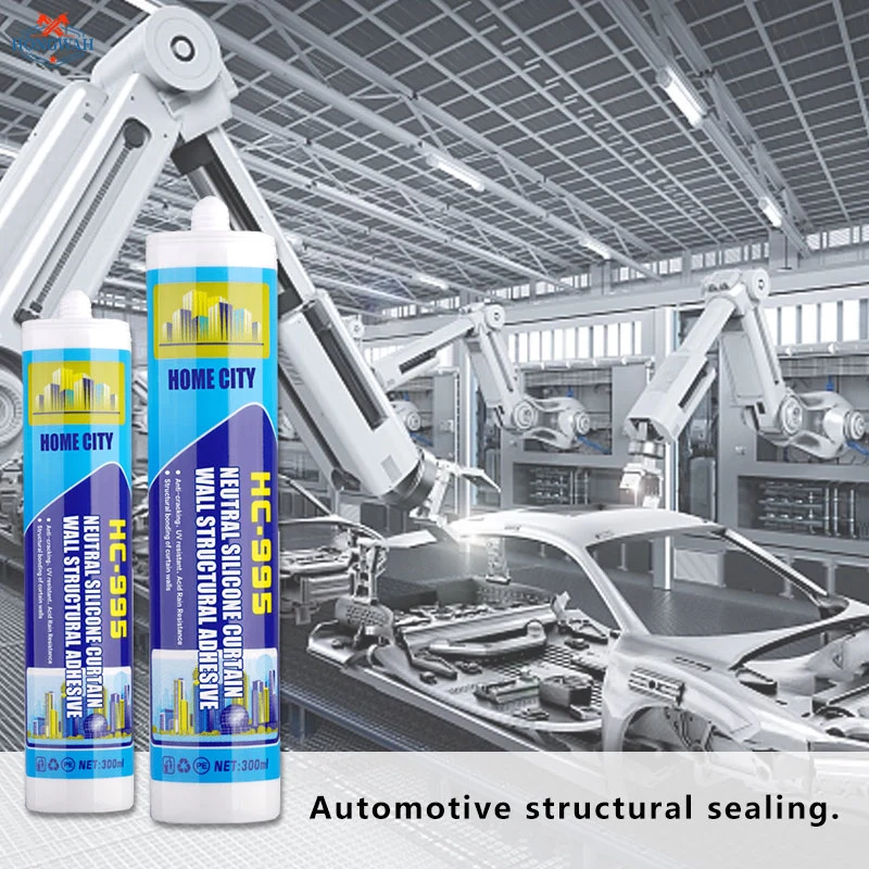 High Density Neutral Silicone Sealant Automotive Assembly Caulking Adhesive Metal Aluminum Cabin Weather Resistant Seam Glue