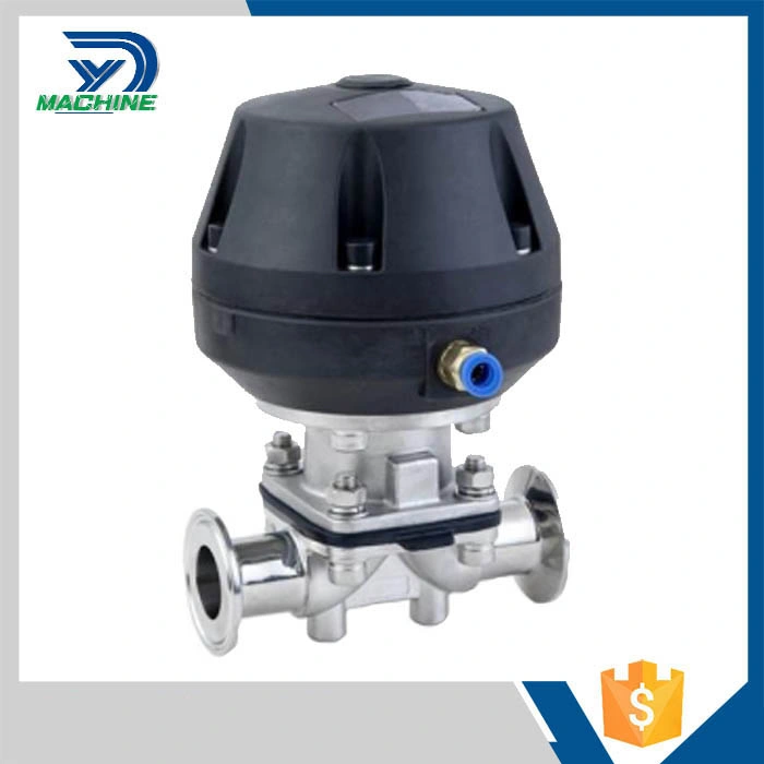 Stainless Steel Food Grade Manual Type Diaphragm Valve with Drain