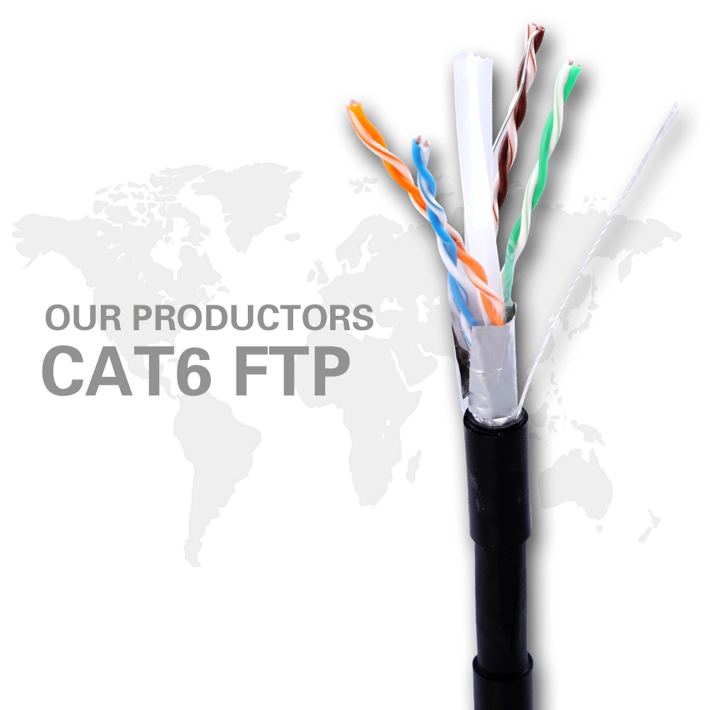 Network CAT6 Cat5 Cat5e UTP/FTP Double PVC Outdoor Computer LAN Cable