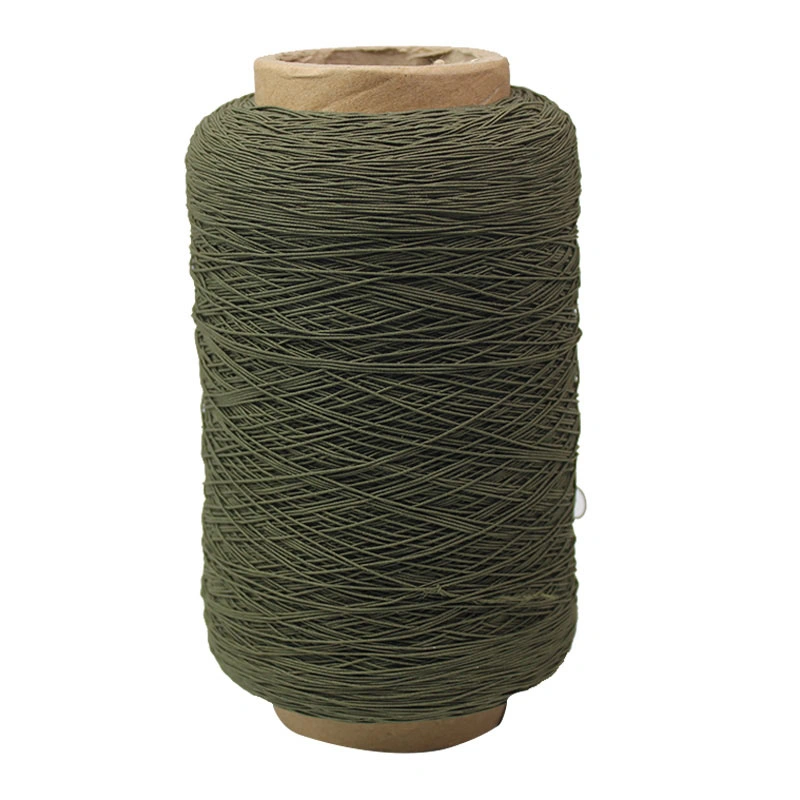 Stretch Polyester Elastic Thread Rubber Core-Spun Yarn for Disposable Shoe Cover and Sofa Elastic Webbing