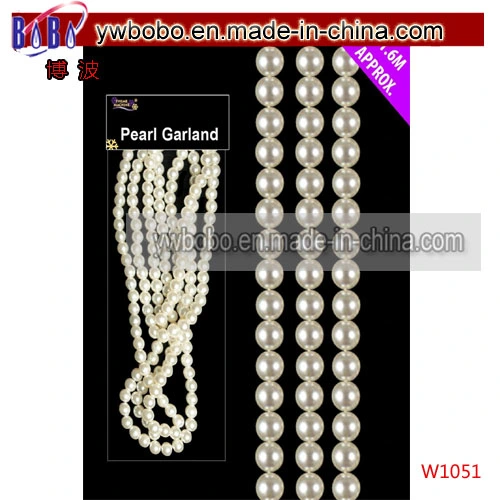 Pearl Bead Chain Garland Christmas Wedding Party Decoration Gift Holiday Decoration (W1051)