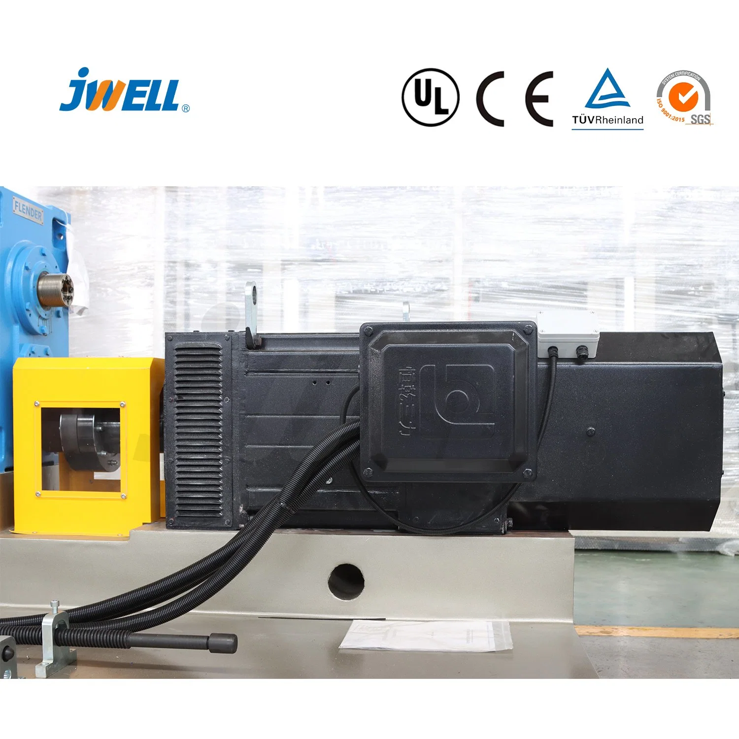 La protección del cable eléctrico de mpp Jwell/tubo de polipropileno modificado que hace la máquina/Línea de extrusión de tubos de plástico