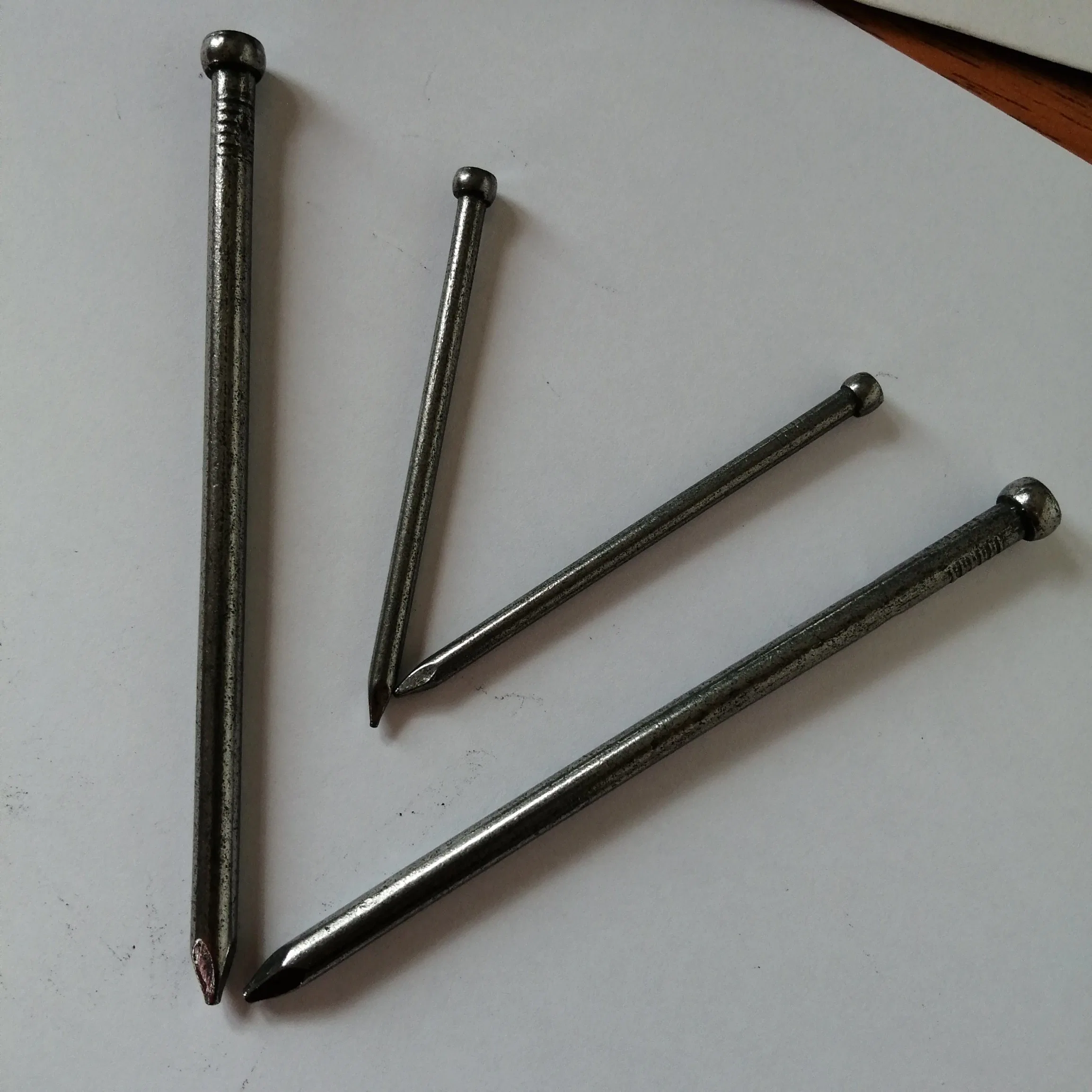 Good Quality Polished or Galvanized Jolthead Nail / Headless Nail / Finishing Nail / Furniture Nail From Tianjin Manufacturer 5''