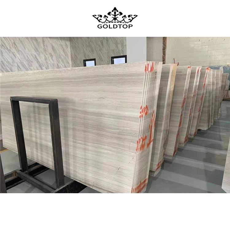 Natural Marmore Hot Sales Polished White Wood Marble Wall Tiles/Slab Baldosas/baldosas de suelo/Mesa/encimera