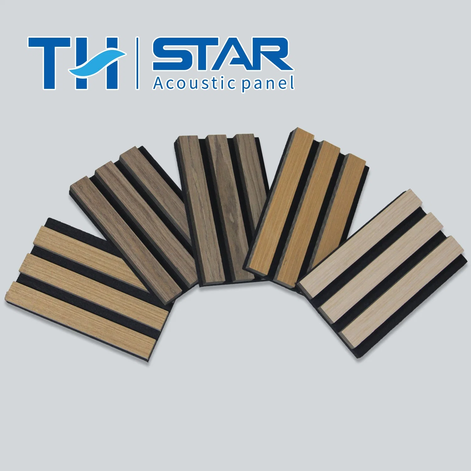 Sound Absorption Sound MDF Slats Wooden Acoustic Panels Pet Acoustic Panel for Interor Wall and Ceiling