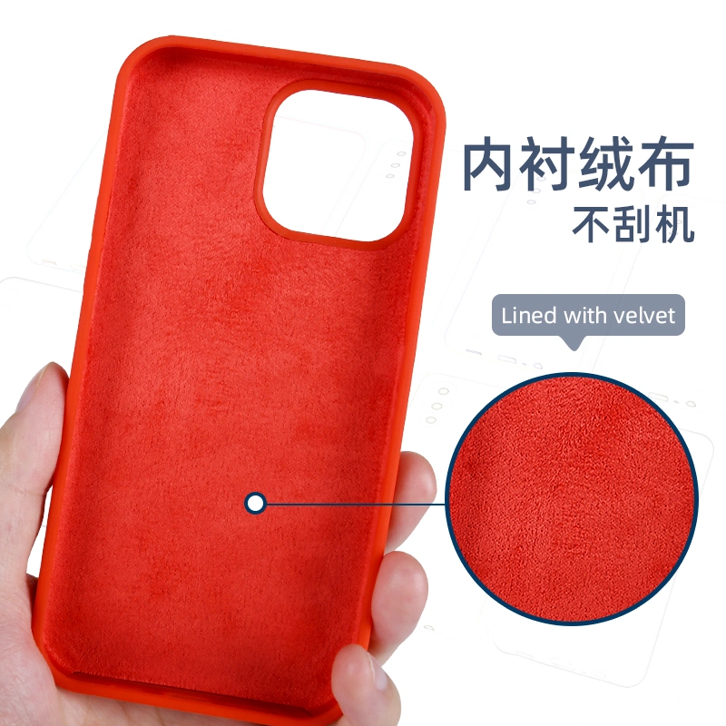 Soft Liquid Silicone Mobile Phone Case for iPhone 15 14 13 12 11 PRO Max X/Xs Xr Plus Samsung S23 a Series