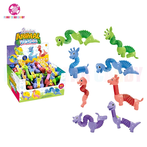 Shantou Factory Telescoping Giraffe Mix Dinosaur Toy (60PCS packing)