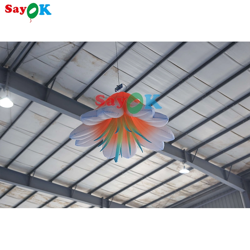 Custom Beautiful Hanging Giant Inflatable Flower Model for Party and Activity Decoratio