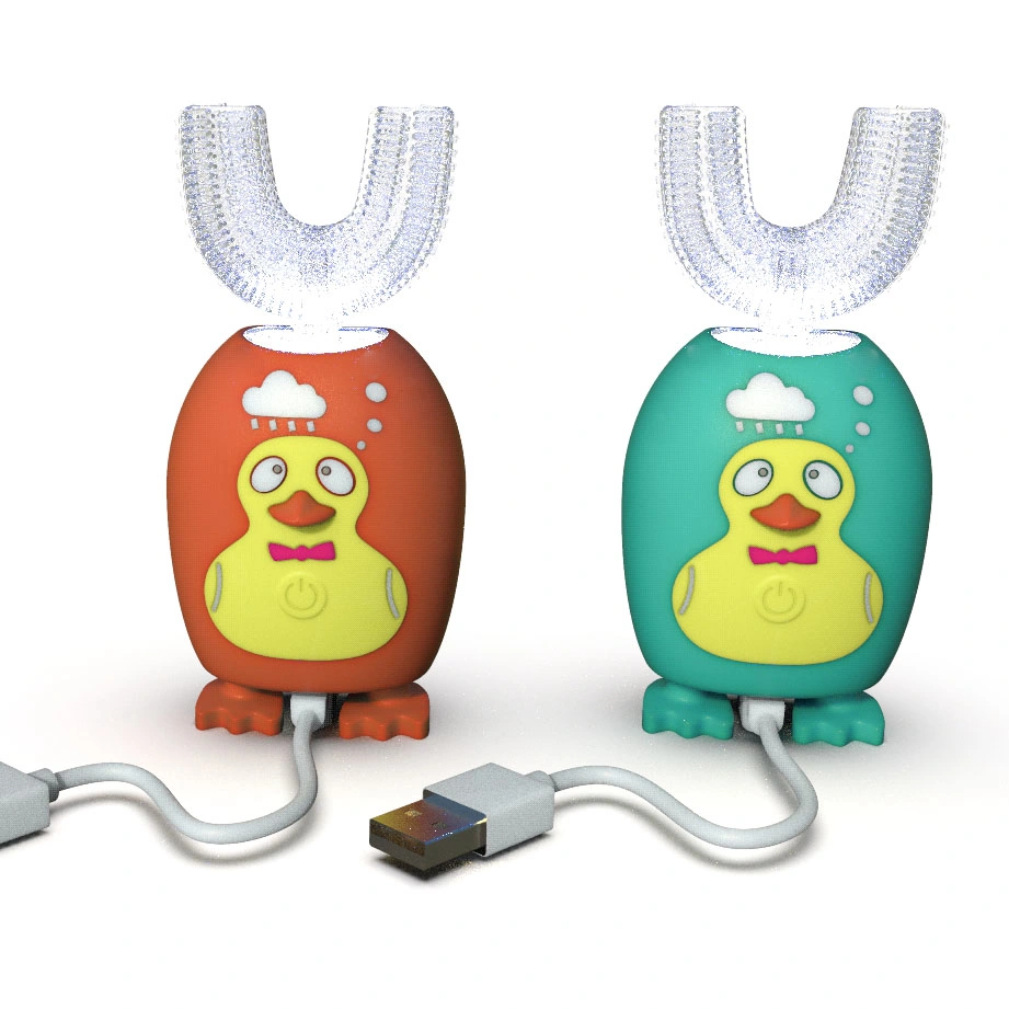 Rechargeable Oral Cartoon Animal Dental Brush Ultrasonic Kids Electric Toothbrush