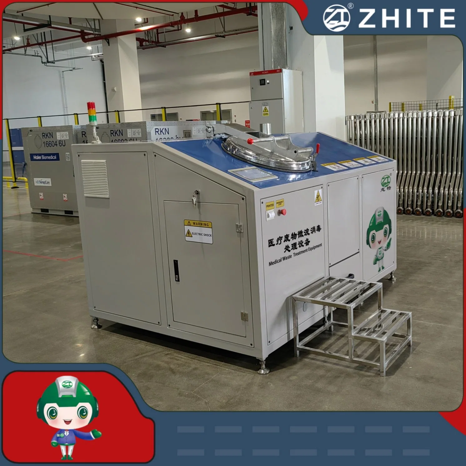 Medical Waste Microwave Treatment Process Equipment for Clinic Hospital Disinfection