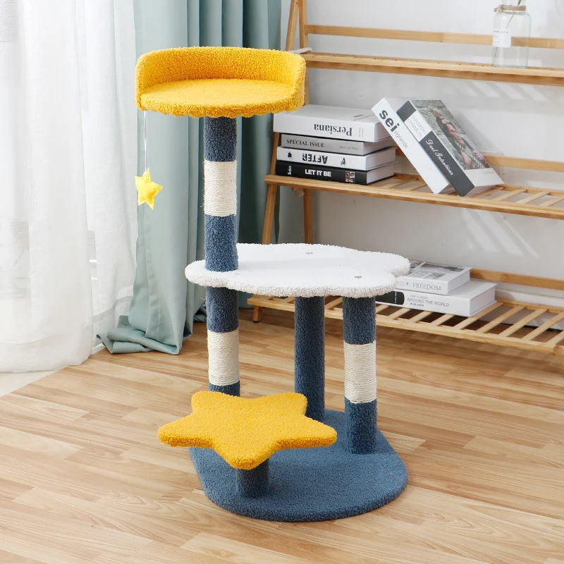 Cat Tree Crawl Rack Scratch Board Large Post Sisal Post Pet Play House Cat Nest Cat Supplies Scratching Posts Toys