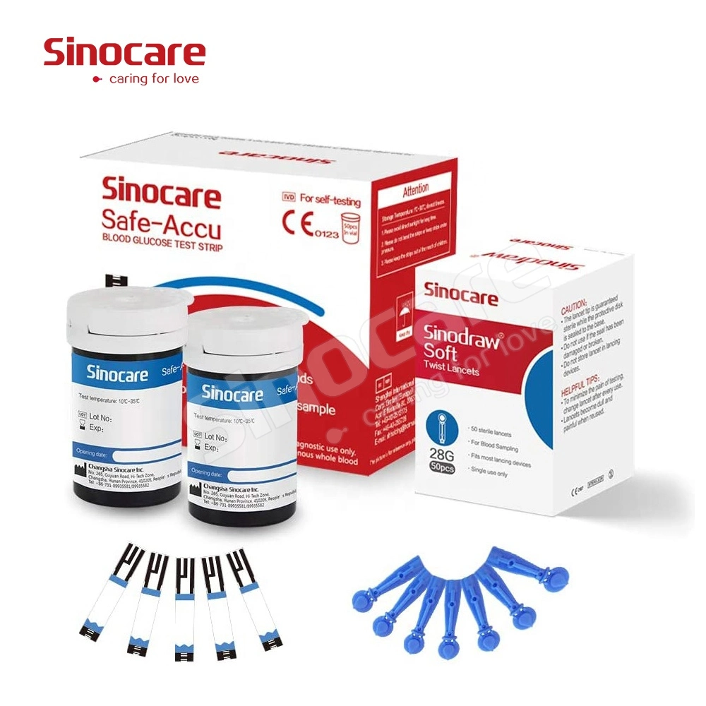 Hot Sale Medidor de glucosa en sangre de Sinocare LCD Mostrar glucosa en sangre Metro