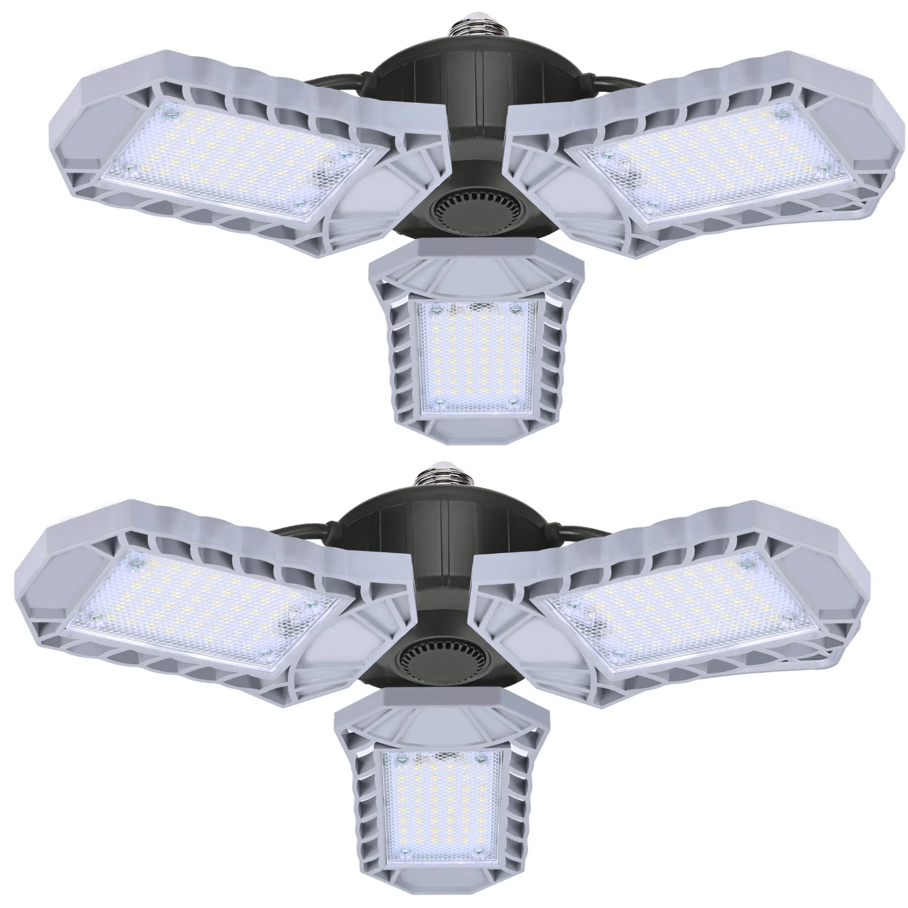 LED Garage Lights, 40W Ceiling Shop Light with 3 Ultra Bright Adjustable Panels, 3500lm Deformable LED Light for Garage Basement Warehouse Workshop