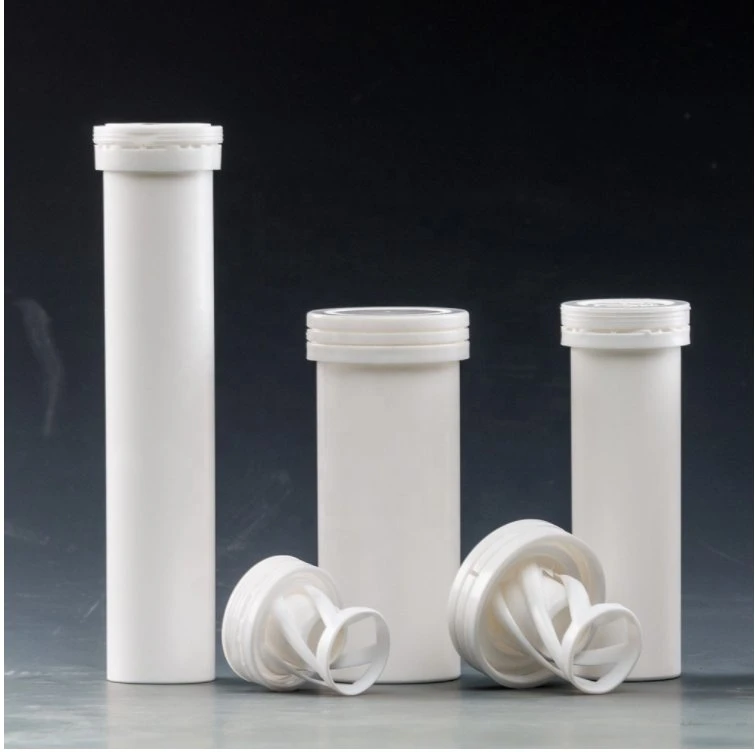 84mm 92mm 96mm 99mm 133mm 144mm Height Effervescent Tablets Packaging Tube Plastic PP Vitamin C Bottle with Desiccant Spiral Cap