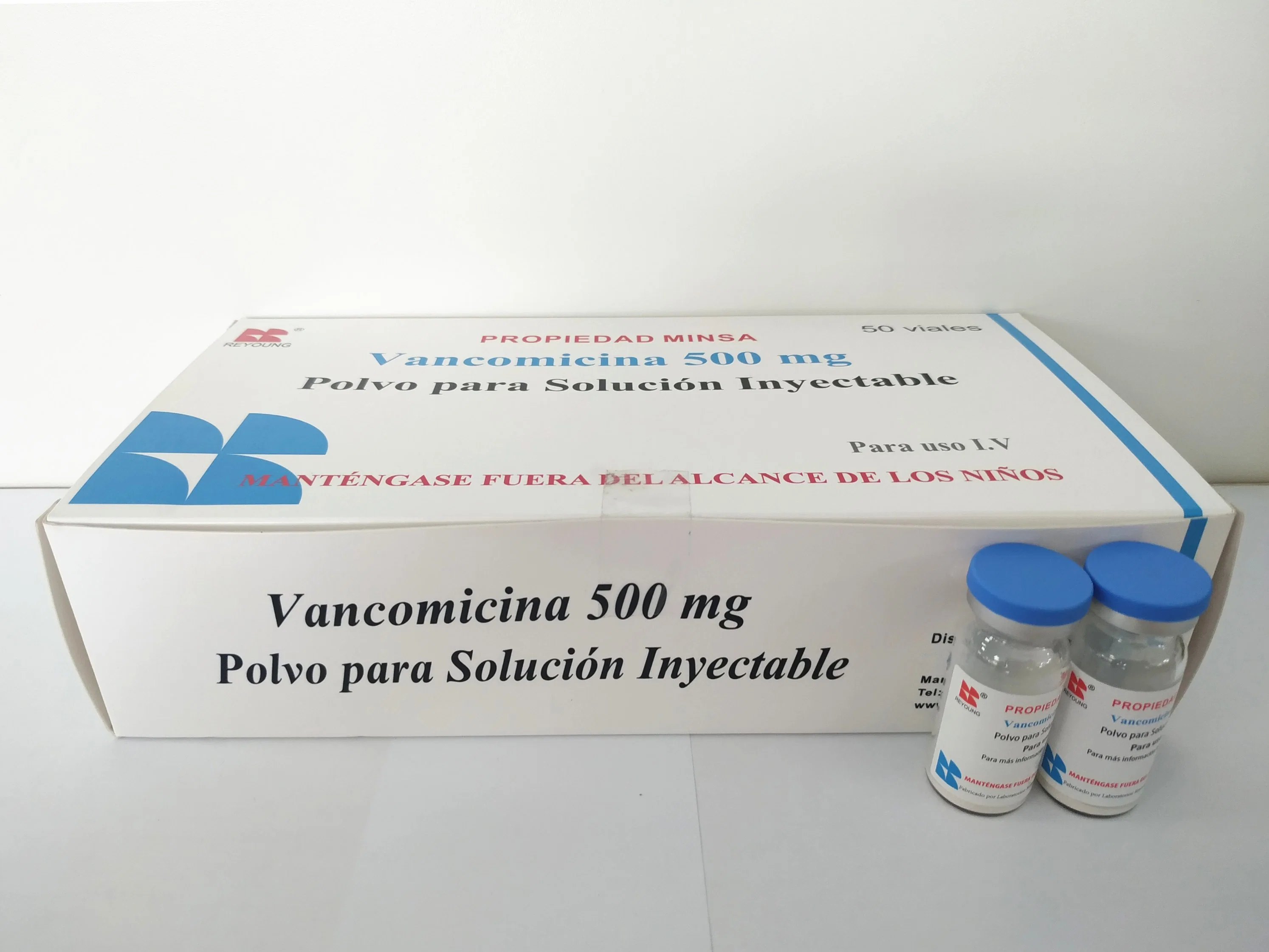 Vancomicina farmacéuticos de alta calidad para la inyección 0.5g con certificado GMP