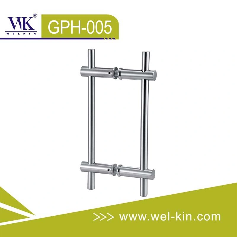 Asa ajustable SS para puerta de vidrio (GPH-005)