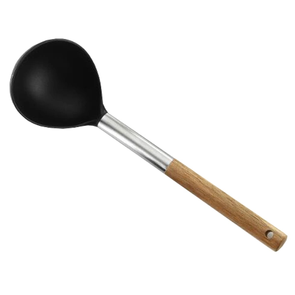 Kitchen Tools Nylon PA66 Ladle with Wood Handle (KTN141)