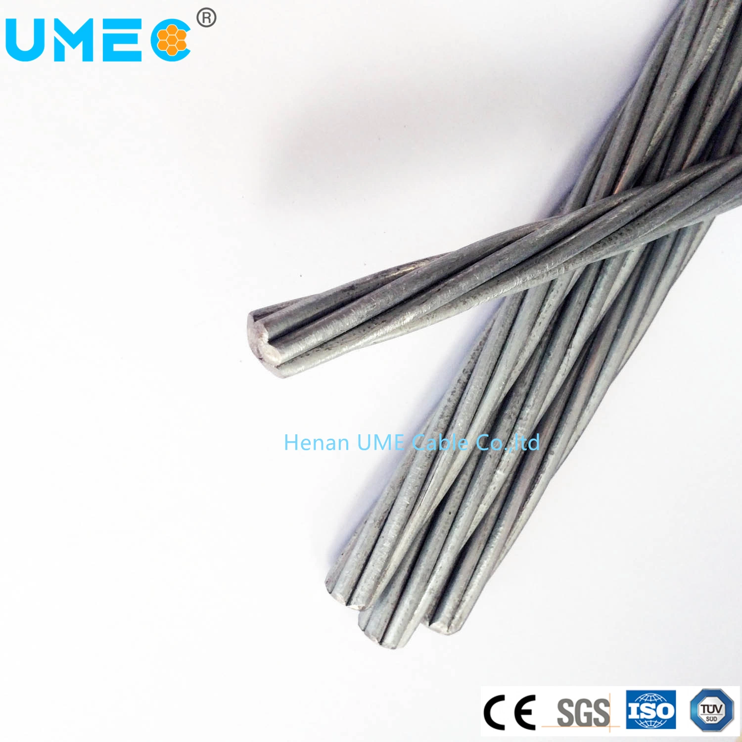 Electrical Steel Cable Low Carbon Steel Rod for Iron Nail Making 7/4.0mm 19/1.6mm 19/4.0mm Galvanized Steel Wire Strand Electrical Cable