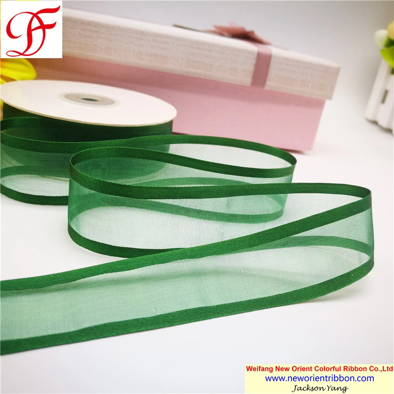 Original Factory 100% Nylon Sheer Organza Ribbon with Satin Edges for Gifts/Wedding/Wrapping/Party Decoration/Christmas/Packing/Garment