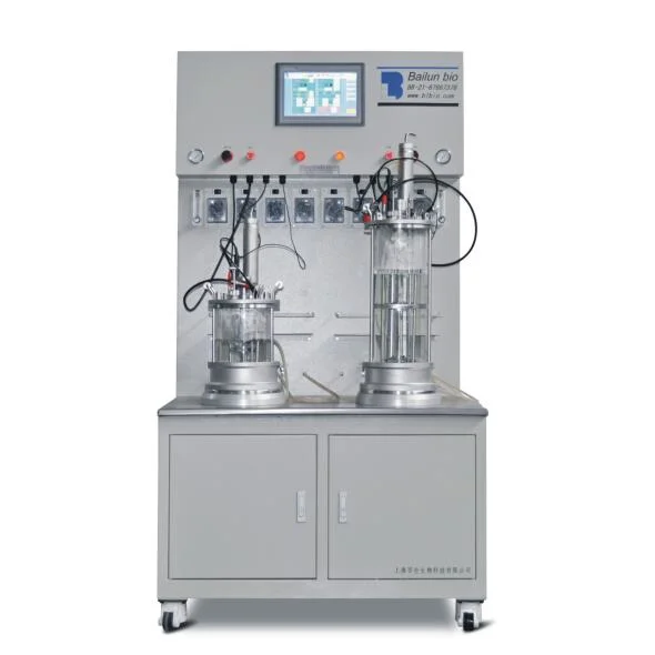 Yeast Laboratory Scale Glass Bioreactor Automatic Equipment