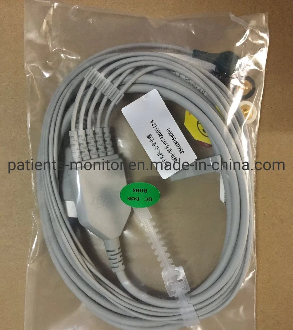 Goldway GS10 Patient Monitor Cable ECG 5 Lead Set 074260312A