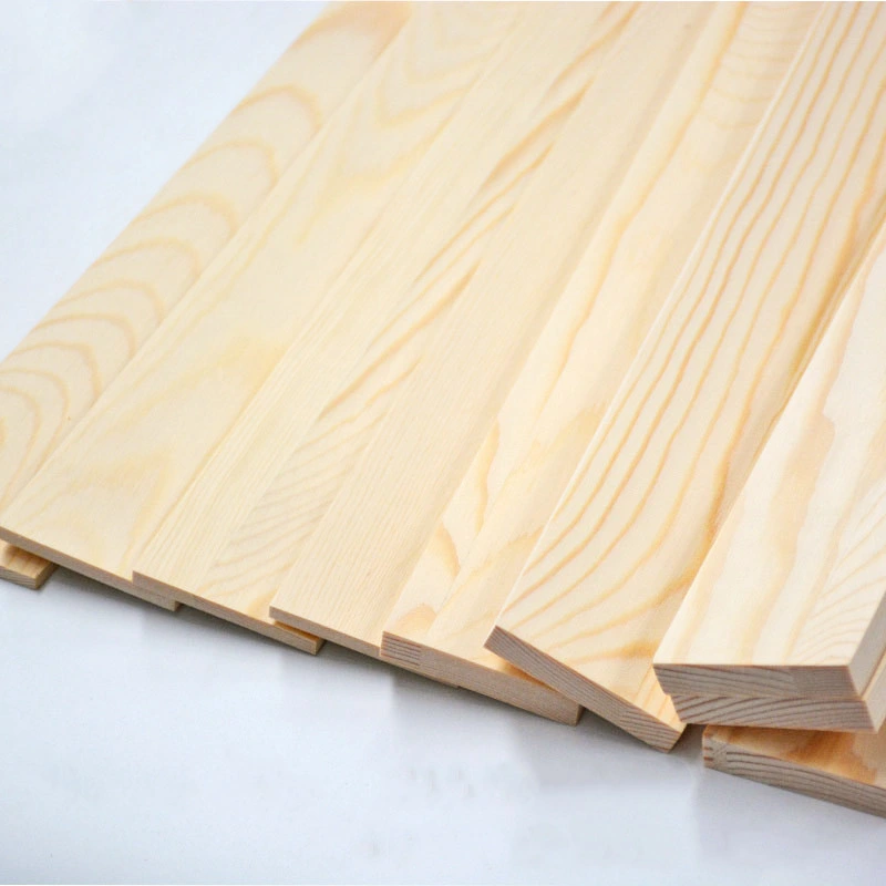 Solid Wood Bed Board Wood Frame Board Drying Camphor Pine Furniture Material Sauna Board Pine Board