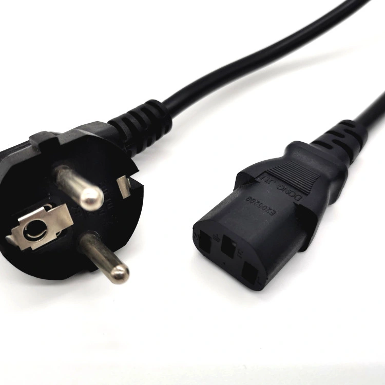 European EU 3 Pin AC Electric Cable Power Cord