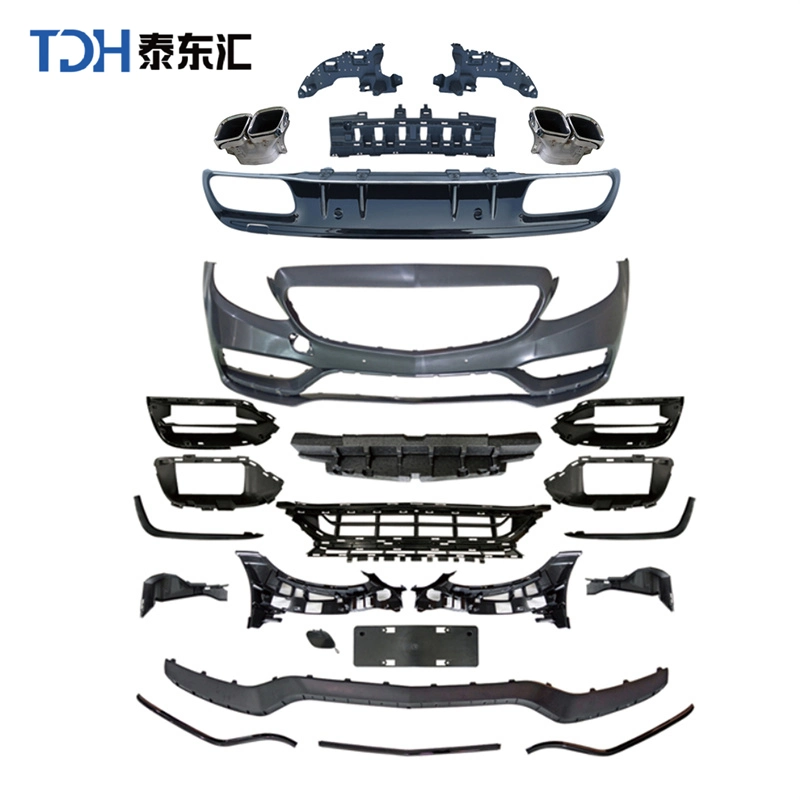 C65 Style Car Front Bumper Fenders for Mercedes Benz C Class W205 Car Body Kit