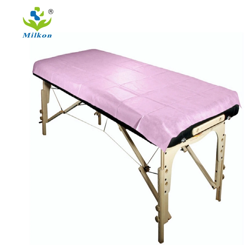 Impermeable Rosa Azul Blanco 80X190cm 100X200cm cubierta de cama de mesa de masaje Desechable