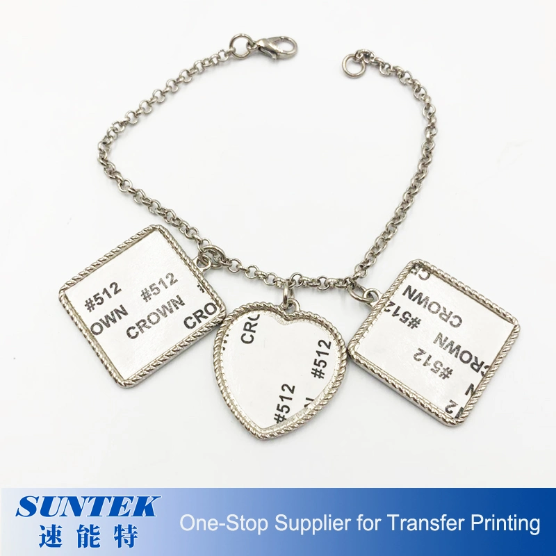 Heart Shape Sublimation Blank Metal Jewelry Bracelet