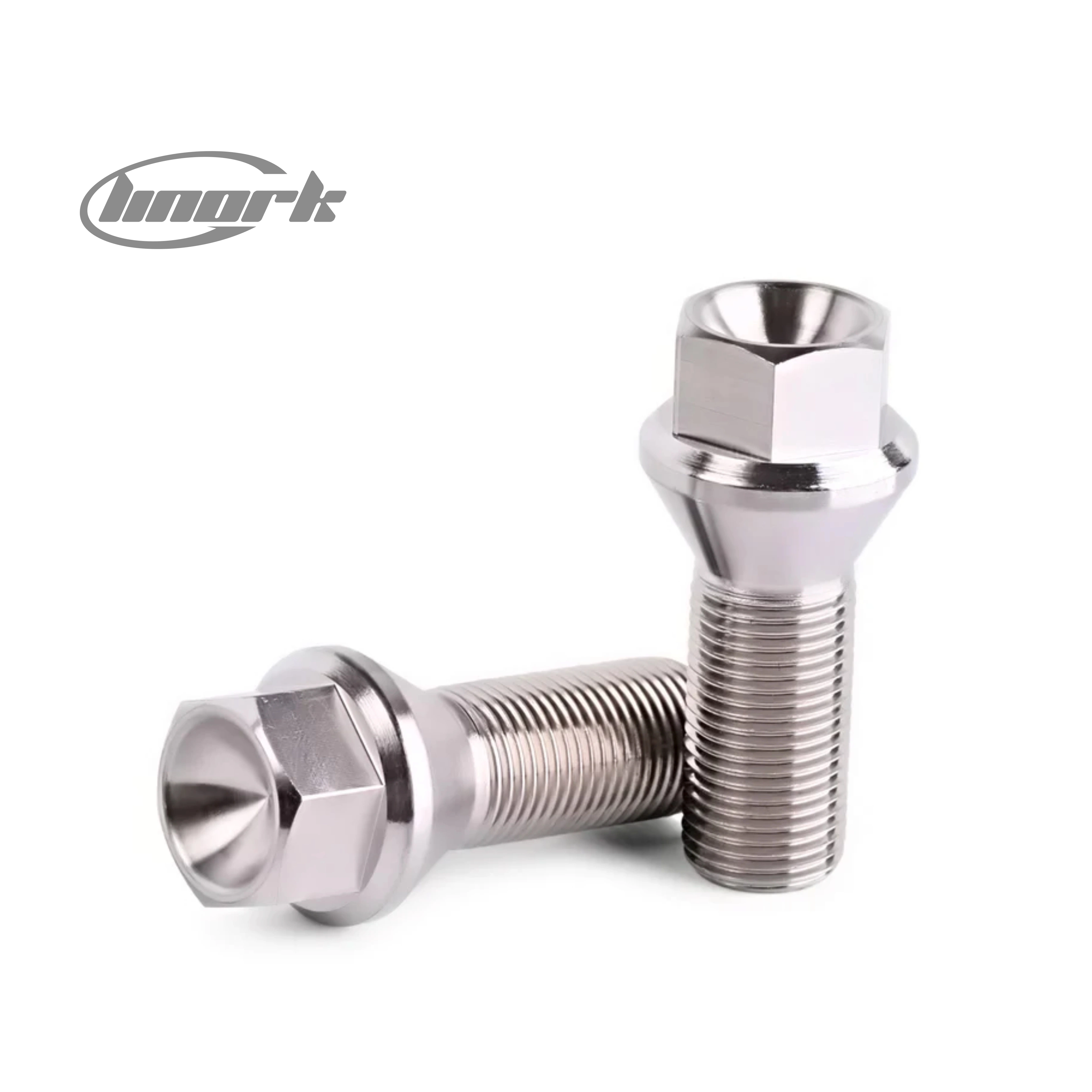 Piezas para automóvil M12X1.25 tornillo de lengüeta de rueda de bloqueo cromado 28mm vástago Longitud