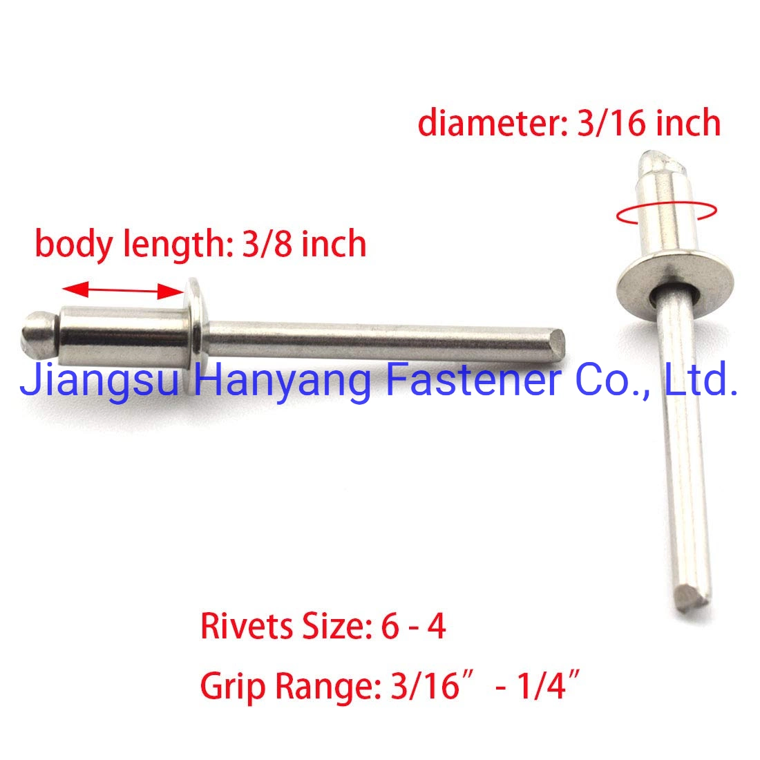 Stainless Steel Blind Rivets Open End Type Pop Rivet