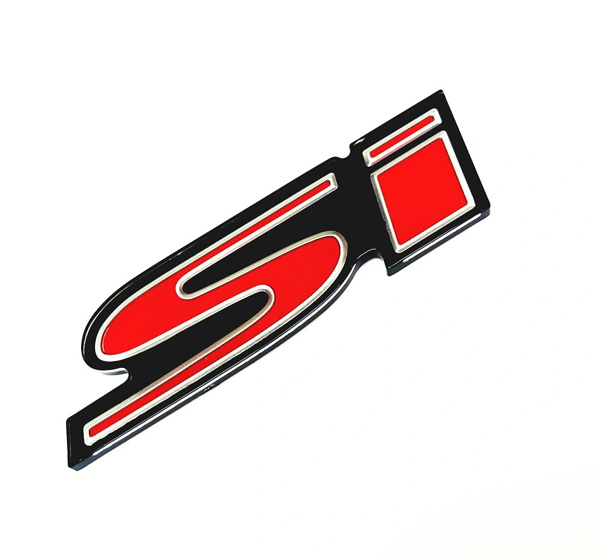 Factory Wholesale/Supplier Customer Logo RS 3D Aluminium Chrome Badge Emblem Sticker Decal for